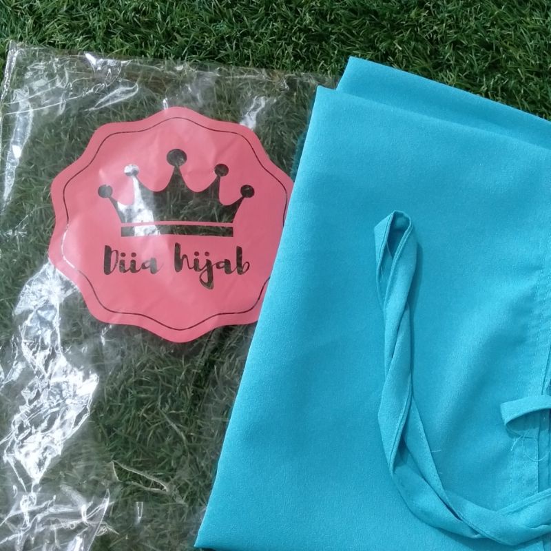 Jilbab Instan Hijab Bergo L Maryam Diamond Cantik Tali Belakang-Toska