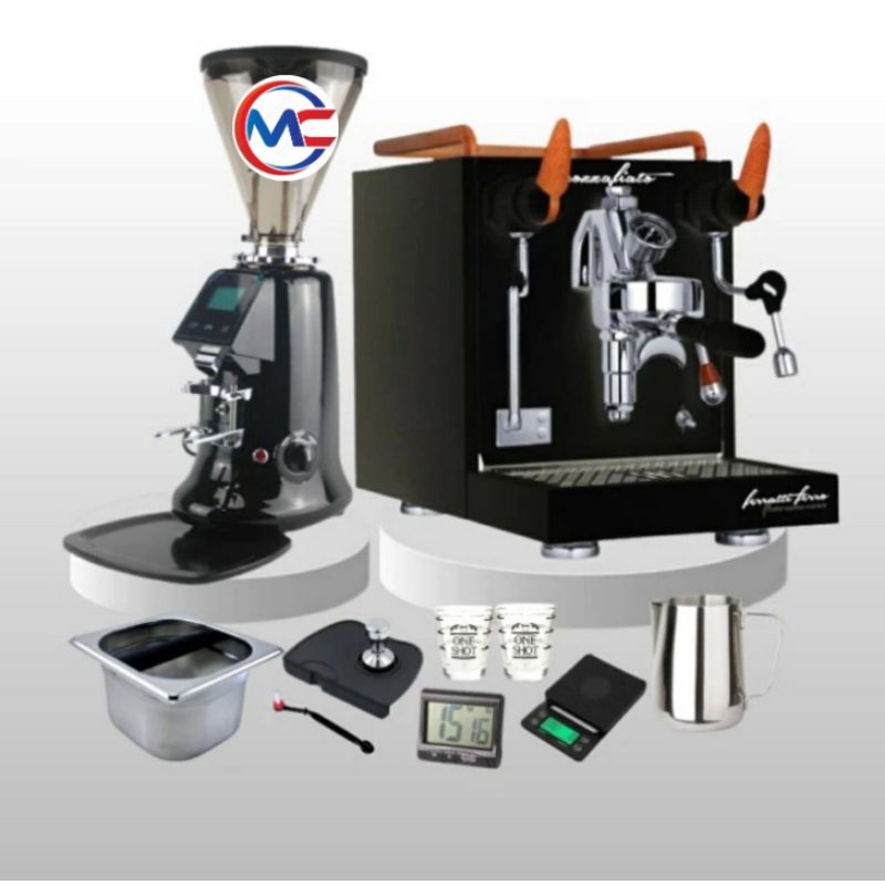 Paket Mesin Kopi Lengkap| Ferrati Ferro 3124 Mozzafiato | Maquinos E65T + Barista Tools