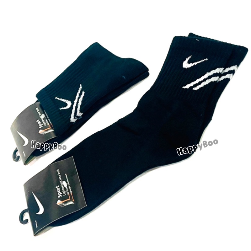 kaos kaki sport black white high quality sports socks