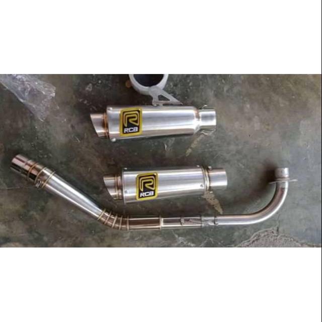 Knalpot racing rcb drag bebek 110cc-200cc Jupiter  Vega  Shogun shemes Revo Supra C70 kharisma grand