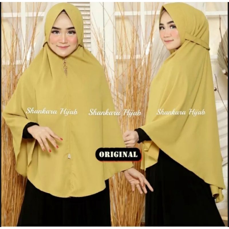 Hijab muslim jilbab/kerudung sar'i ukuran jumbo kerudung tali instan / sorong french khimar COD