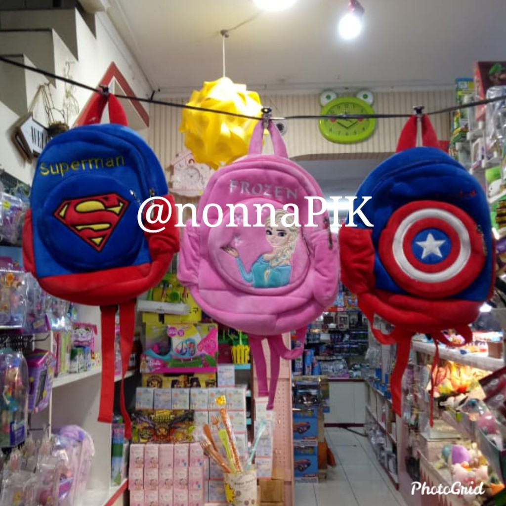 Tas Ransel Kantong Samping Import size M