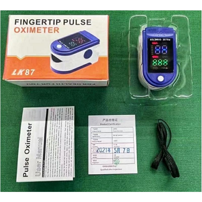 COD OXIMETER FINGERTIP PULSE LK87/Alat ukur kadar oksigen /Pengukur detak jantung