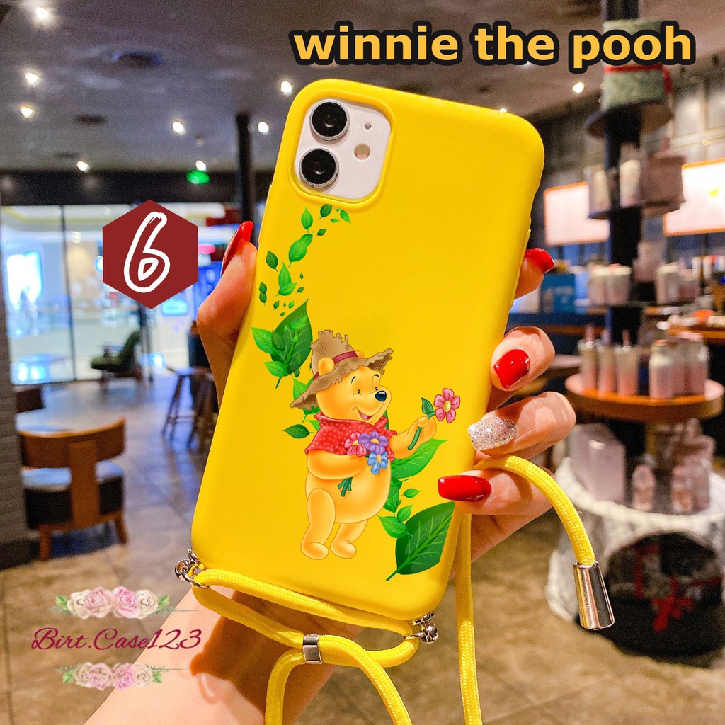 Softcase Slingcase Tali Lanyard Candy WINNIE THE POOH Vivo V5+ V7 V7+ V9 BC4096