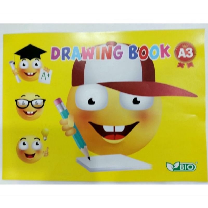 Buku Gambar Emoji Bio A3 Ukuran Besar-1