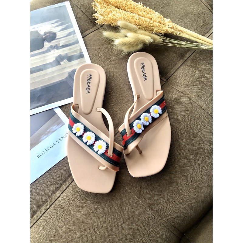 Sandal Japit Jempol Bunga Daisy Import Mokaya 2030-251