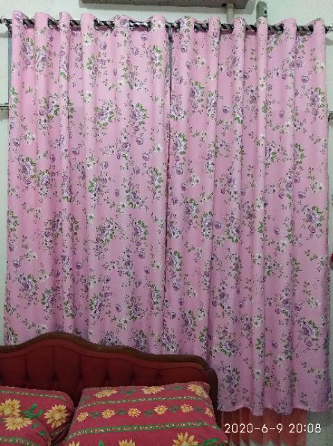 Gorden Shabby Chic/ungu/tirai/jendela/pintu/rumah/minimalis/terbaru/terlaris