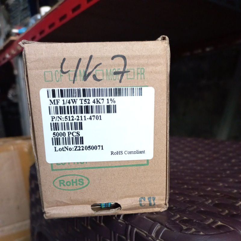 Resistor 4k7 1/4watt metal film