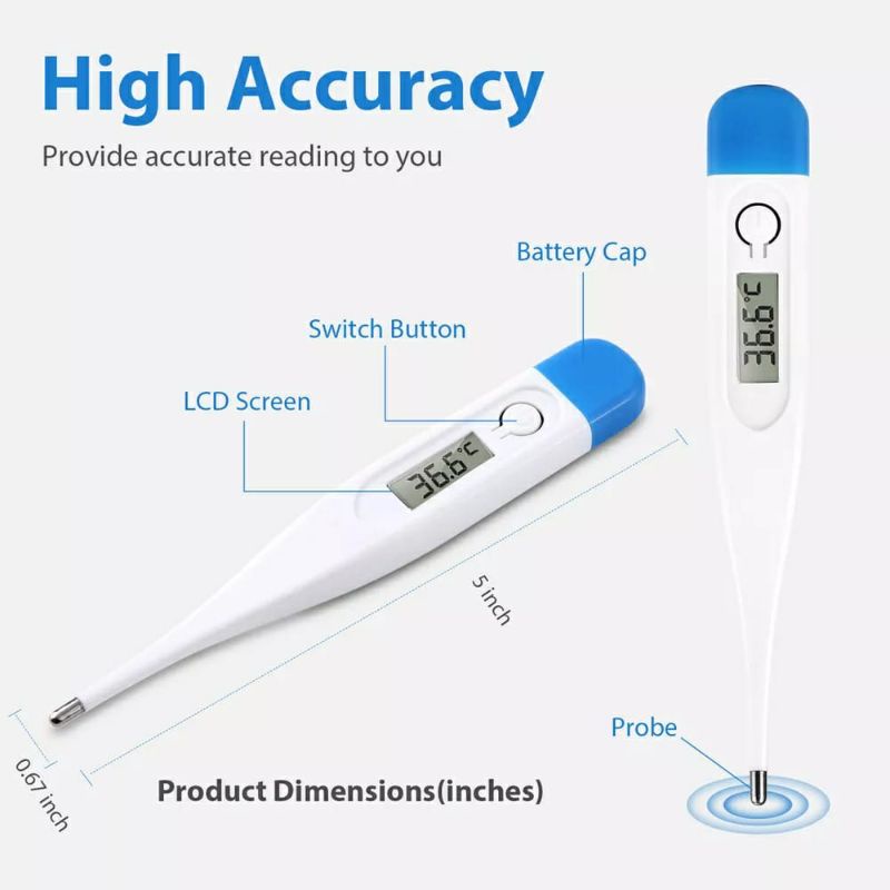 ~ PIYOSHI08 ~ Thermometer Digital Pengukur Suhu Badan Tubuh Bayi Baby Anak Anak AK11