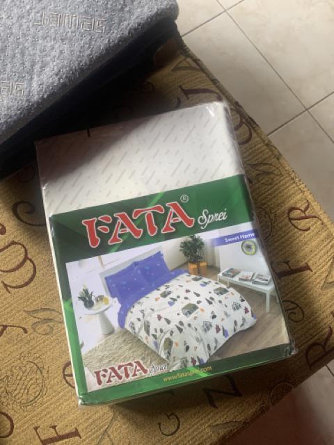 Fata - Sprei Minimalis Sweet Home Ukuran King 180x200 / Queen 160x200