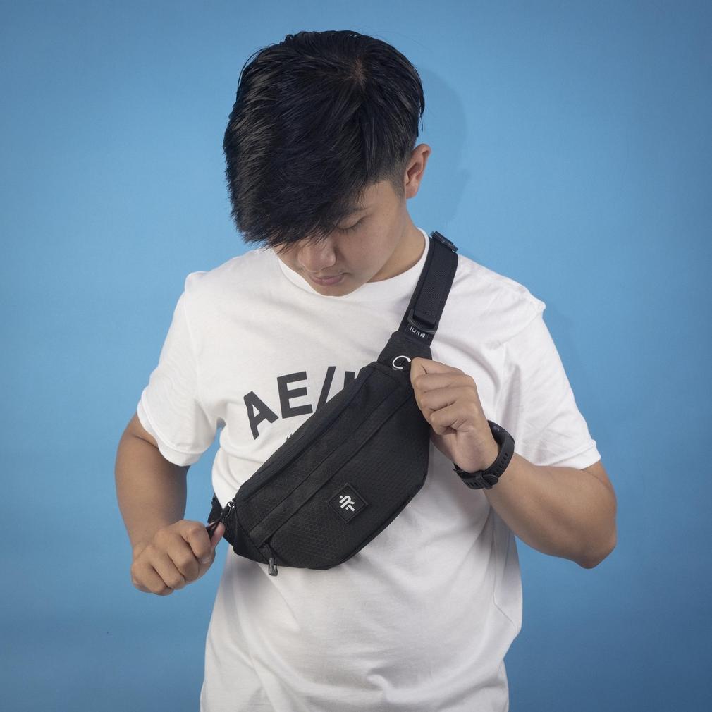Id Run Hexa | Tas Waistbag Pria Waterproof | Tas Pinggang Tas Selempang