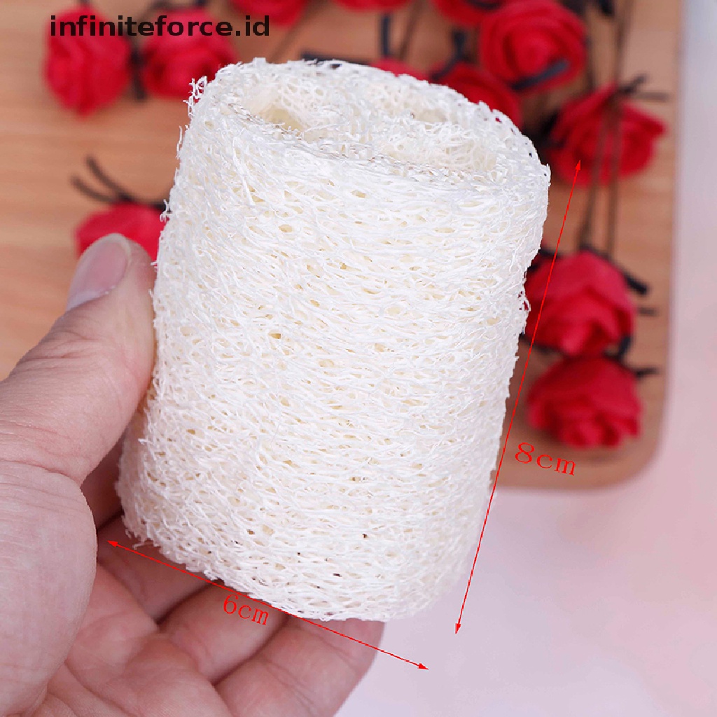 (infiniteforce.id) 6pcs / Set Spons Loofah Luffa Loofa Alami Untuk Mandi / Spa