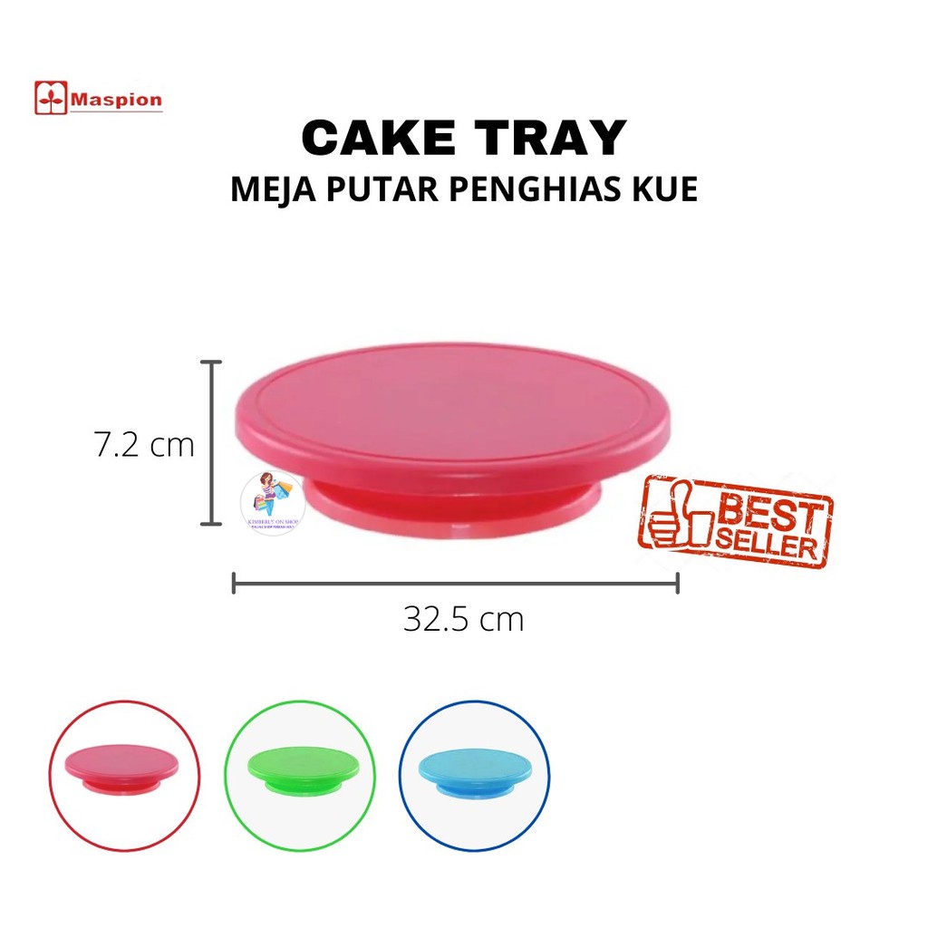 [BISA COD] PROMO Meja Putar Penghias kue Papan Putar Kue Alas Tatakan Kue Baki Penyaji Kue Dekorasi Kue Baking Murah