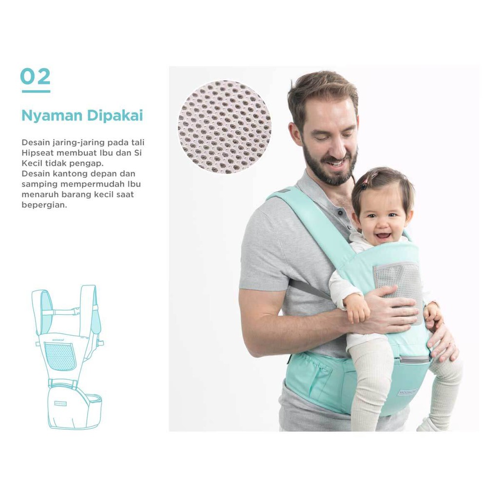 Mooimom Casual Hipseat Carrier Gendongan Bayi