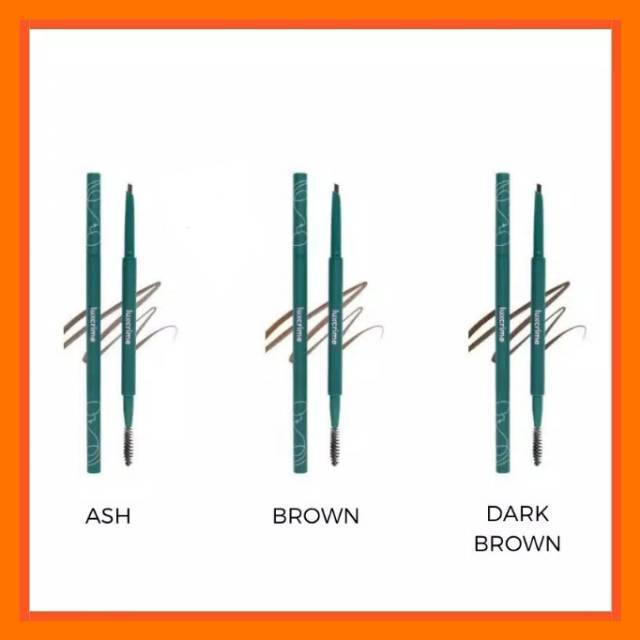( READY ) Luxcrime Slim Triangle Precision Brow Pencil in Ash Dark Brown