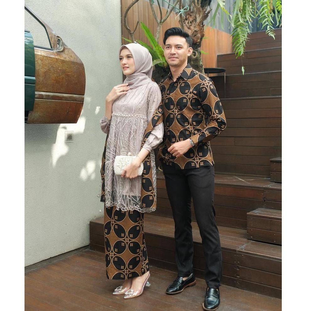 Batik Couple Kebaya Modern  Kebaya Tunik  Tunangan  Wisuda  Kondangan  Lamaran Batik Modern Sarimbit