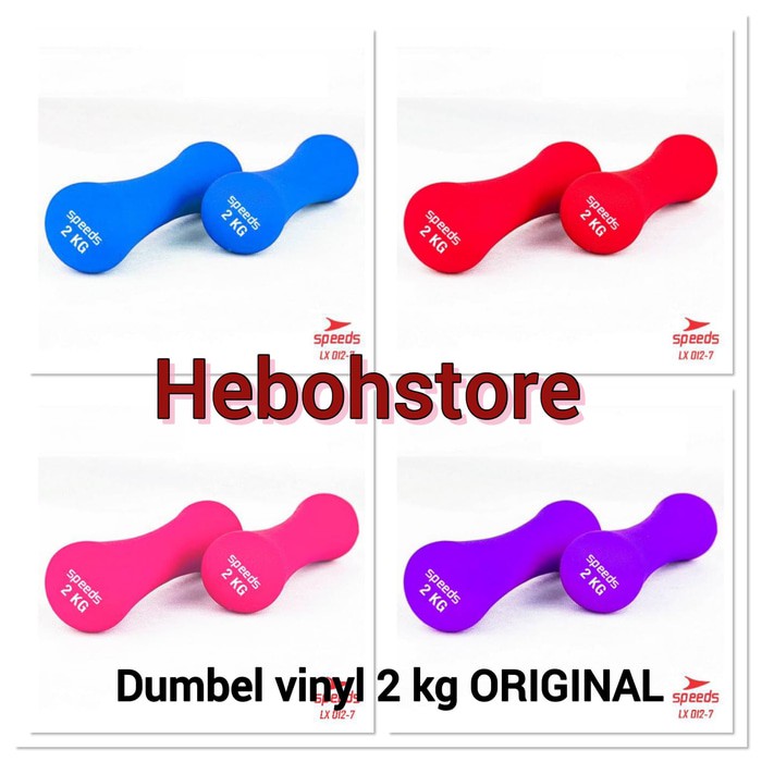 Unik Dumbel Barbel vinly speeds 2 kg ORI Murah