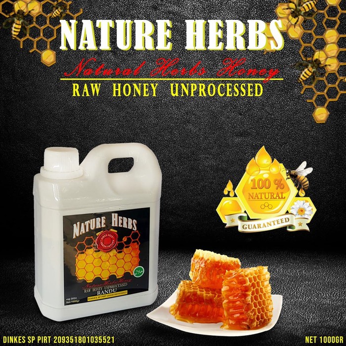 

Madu Nature Herbs Honey ORIGINAL ISI 1 KG MADU ASLI BERGARANSI