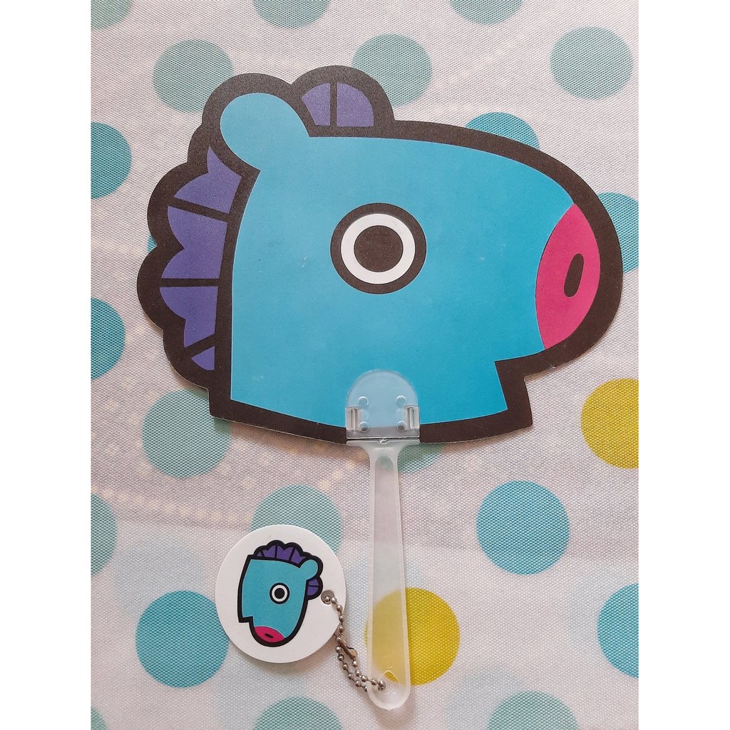 Jual BT21 Transparant Fan KPOP Mini Hand Fan Murah