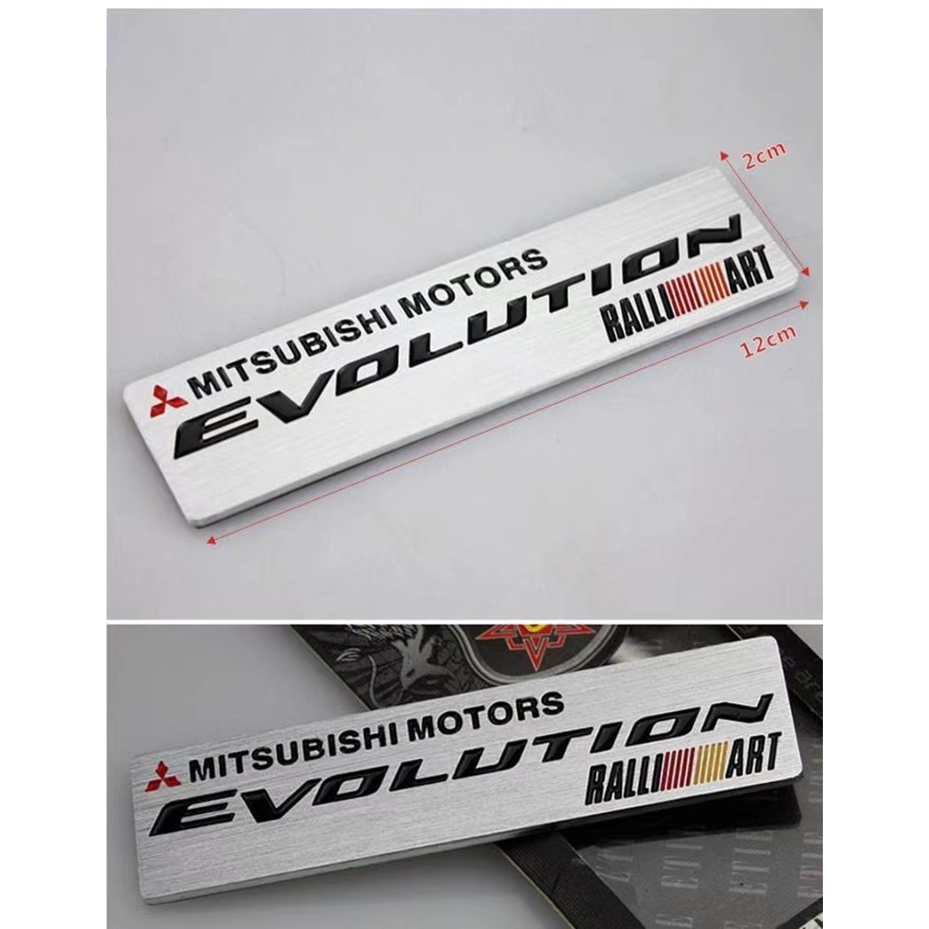 Mitsubishi Stiker Metal Motif Tulisan RALLIART Untuk Dekorasi Mobil Jinxuan Outlander Pajero Lancer