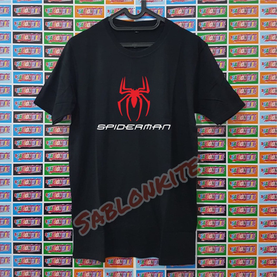 MURAH !!! KAOS SABLON SPIDERMAN2 BAHAN KAOS COTTON COMBED 30S