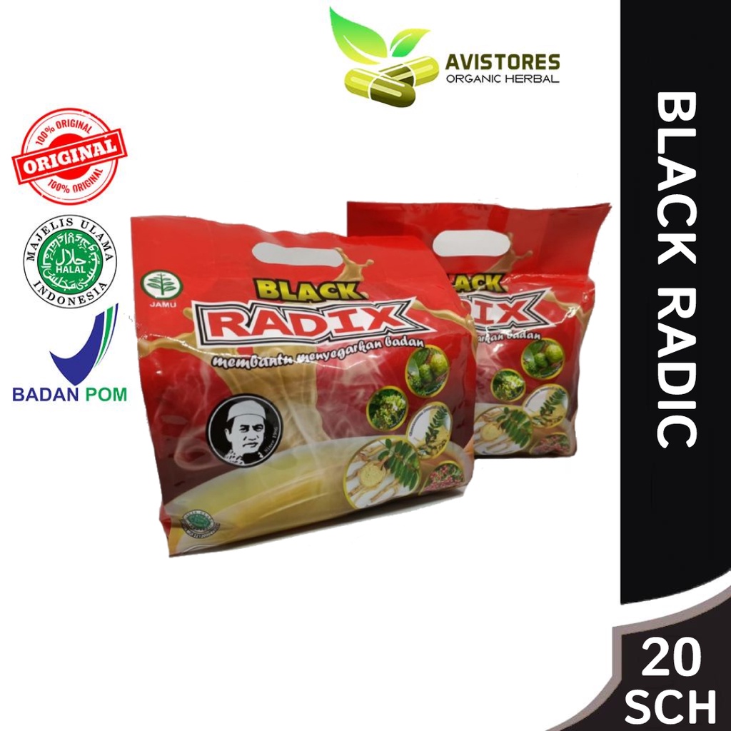 

Kopi Black Radix Pak Haji Isi 20 Sachet