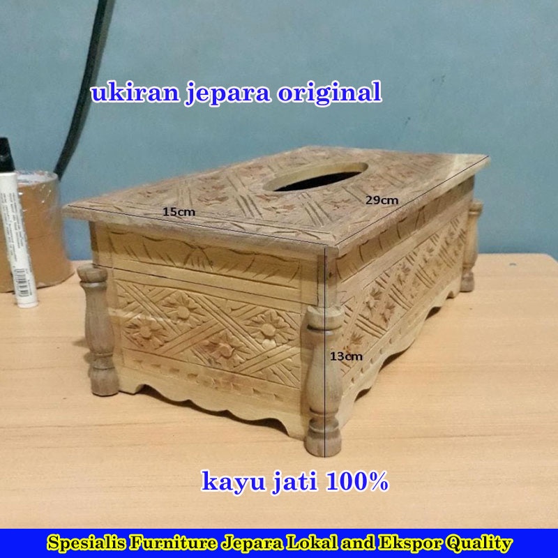 Jual Box Wadah Kotak Tisu Tisue Tissue Ukir Kayu Jati Terlaris Shopee Indonesia 