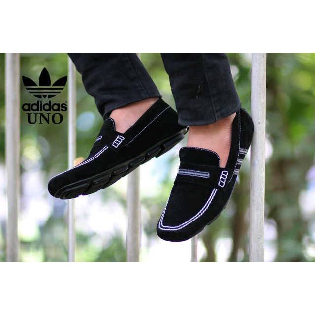 RECOMENDED !!! Sepatu Casual Slop Pria - Slip On Pria - Casual Santai - Formal Kerja Casual - Adidas Uno