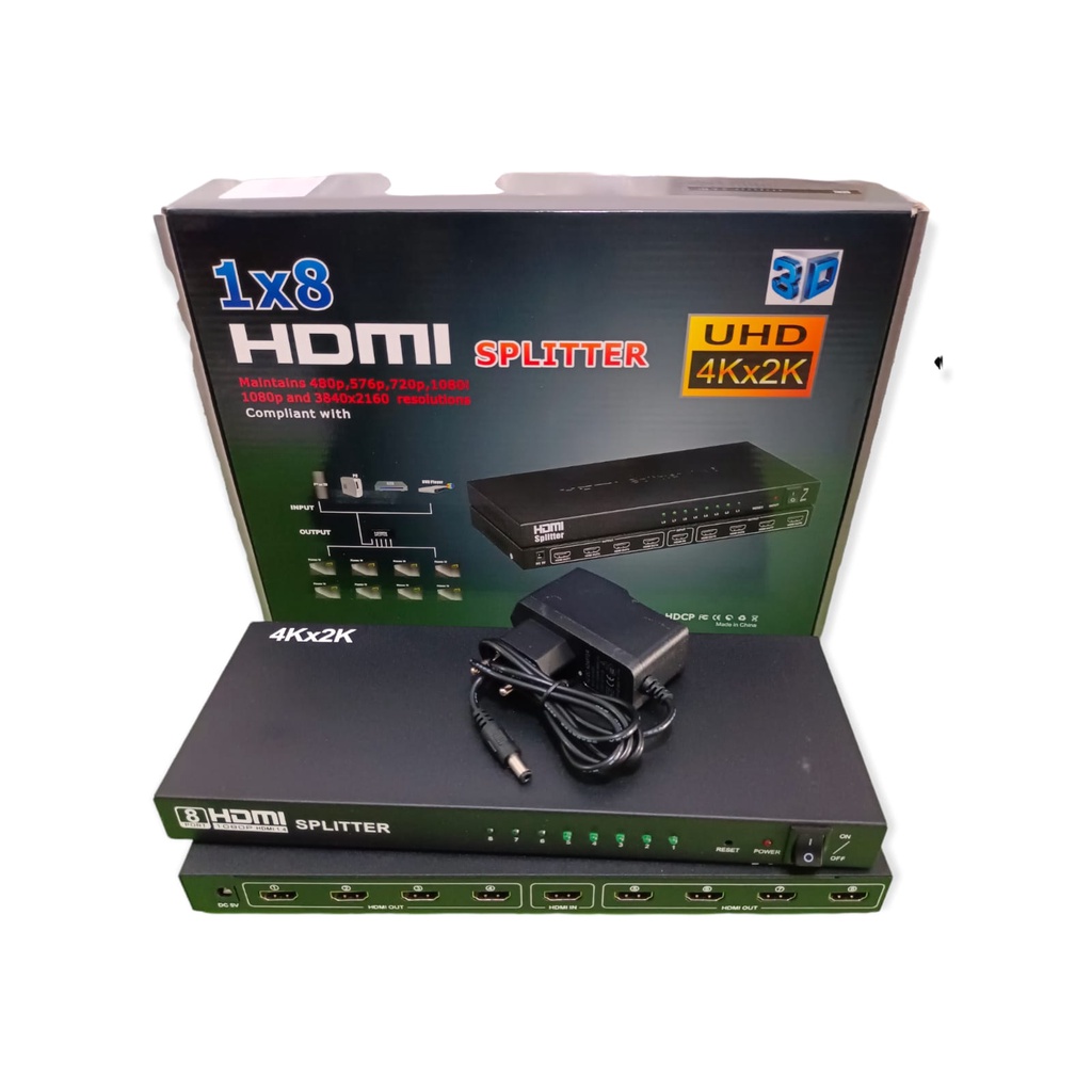 HDMI SPLITTER 8 PORT SUPPORT 4Kx2K ULTRA HD