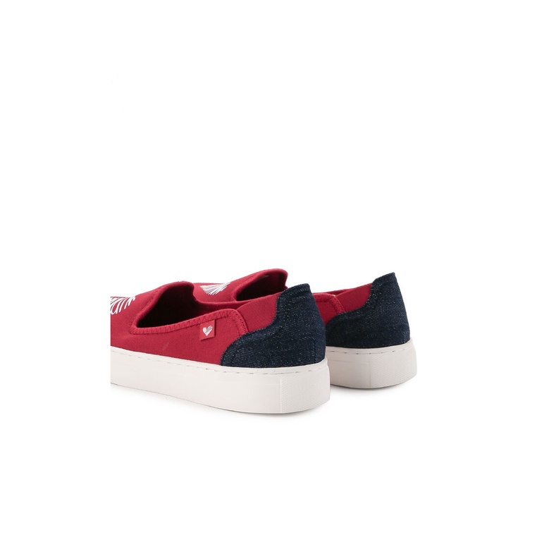 SEPATU SLIP ON OBERMAIN WANITA ORIGINAL BRANDED TERBARU MERAH OW18