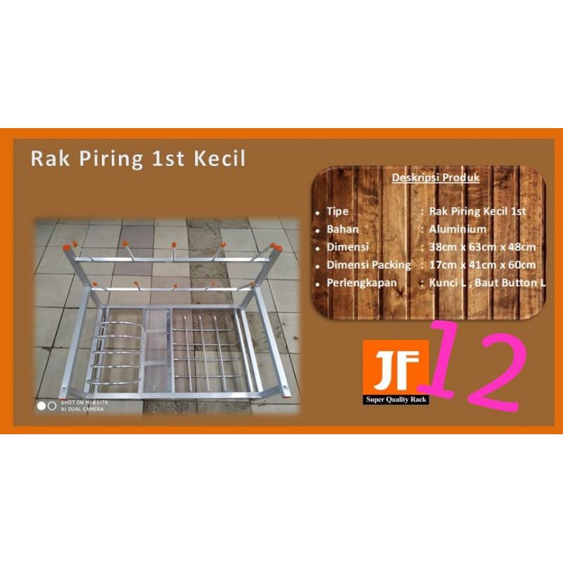 RAK PIRING ALUMINIUM KECIL 1ST