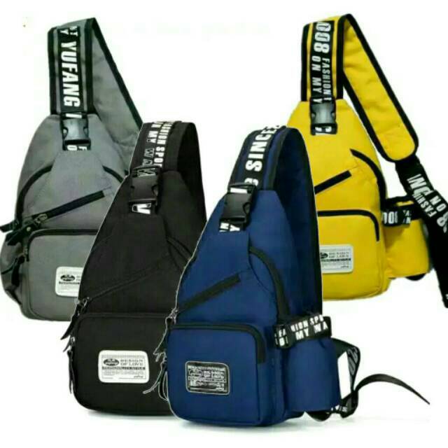 TAS PRIA USB SPORT WAISTBAG PRIA DAN WANITA ANTI AIR ADAM