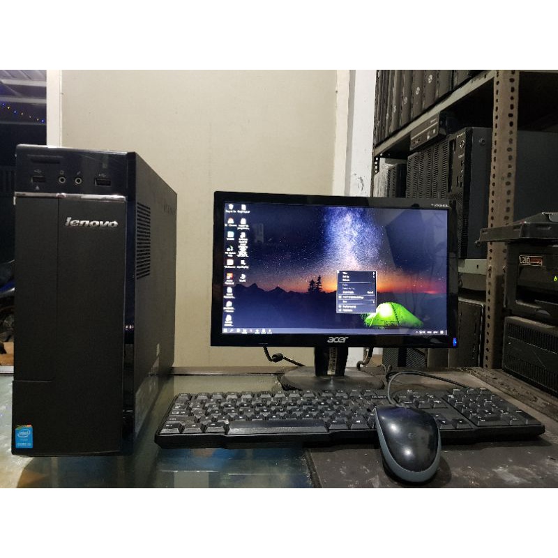 PC BUILTUP LENGKAP CORE i7 2600 RAM 8GB SSD 120GB HDD 500GB MONITOR 16&quot; KEY &amp; MOUSE