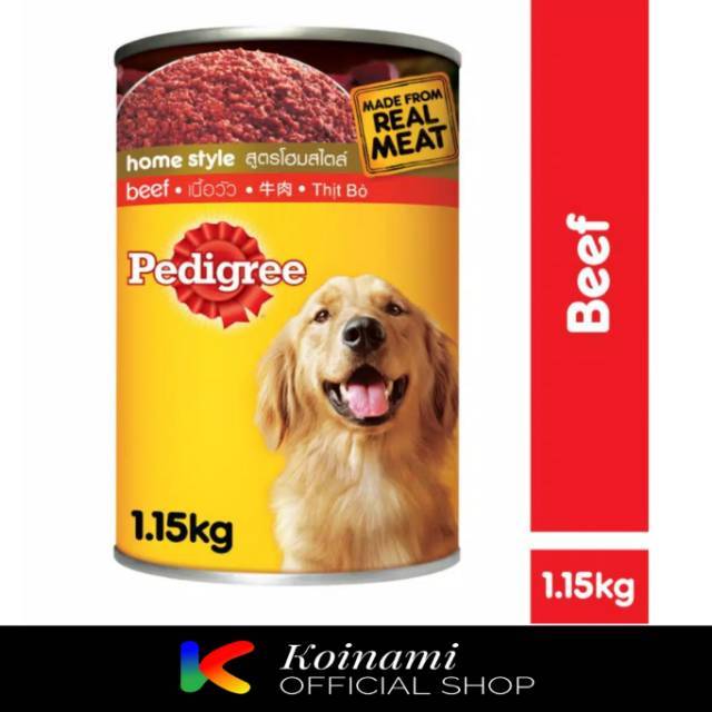 PEDIGREE 1.15gr kaleng / wet food / dog food / makanan hewan / pakan anjing / basah