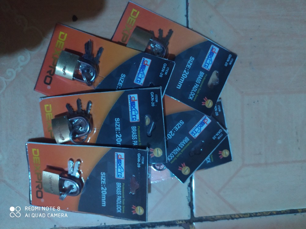 Gembok Kuning Ukuran 20mm Dexpro