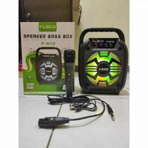 COD SPEAKER BLUETOOTH FLECO 6'5 INCH F-6111/F 6112 PLUS MIC KARAOKE//SPEAKER KARAOKE X-BASS//SPEAKER SALON AKTIF