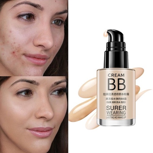 SHINE STAR - Lameila BB Cream Super Wearing Foundation/ Krim Pelembab Wajah &amp; Pemutih Wajah Waterproof Anti Air