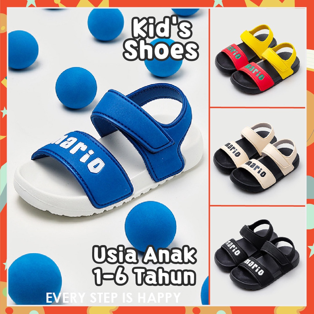 LAPAGO - Sandal Gunung Anak Laki Laki Perempuan Anti Licin Karet EVA Umur 1-7 Thn Type MCK