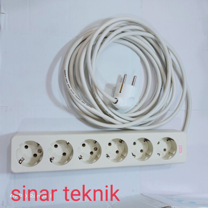 Stopkontak uticon 1,2,3,,4,5,6 Lubang/Kabel ETERNA 2,3,4,5,7,8,10 M/Steker Broco