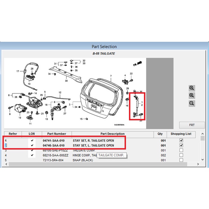 SHOCK BAGASI JAZZ GD3 2004 2005 2006 2007 VTEC IDSI