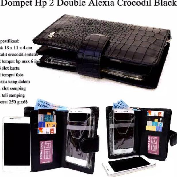 Dompet Alexia Crocodile 2 Hp / Dompet Hp / Dompet Wanita