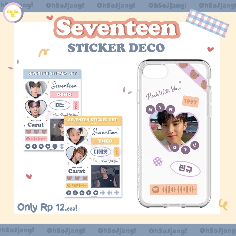 SEVENTEEN STICKER DECO VOL.2 CARAT 17 STICKER SET CUTE