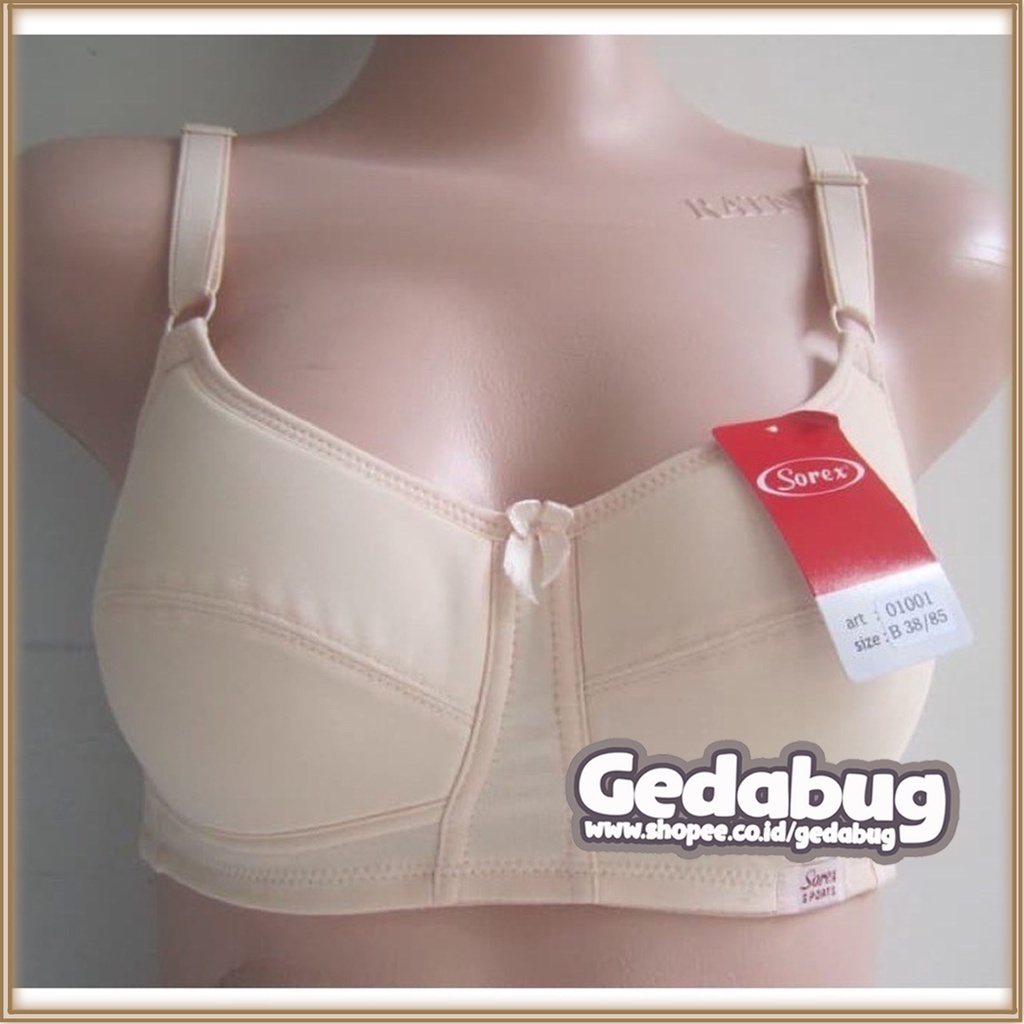 Sorex Bra 01001Andira Series | BH Wanita dewasa Bassic Cup Sedang setara Cup A-B Kait 2 | Gedabug