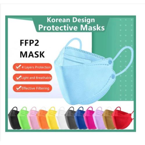 Masker KF94 Masker Kesehatan Masker Dewasa Masker Medis Bersertificat isi 10 pcs