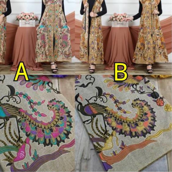 VJRW Longcardi batik outer kekinian batik wanita - kain batik .