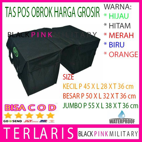 BLACKPINK    Tas Pos Obrok Jumbo Tas Kurir Motor Tas Keranjang Motor JUMBO