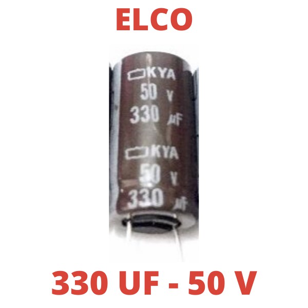 ELCO 330uf 50v satuan eceran ELKO 330uf/50v 330uf/50 330/50v 330/50 330 UF 50 VOLT 50 V CAPASITOR