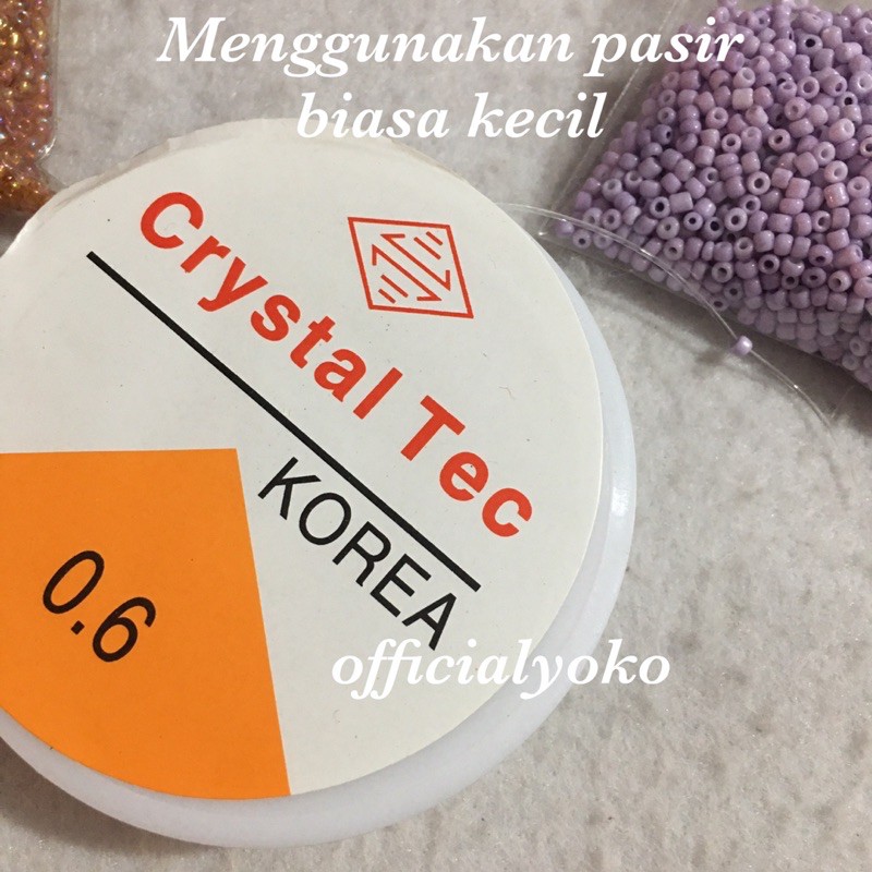Senar Karet Elastis buat gelang / Benang Karet Roll 0.4 / 0.5 / 0.6 / 0.7 / 0.8 / 1.0