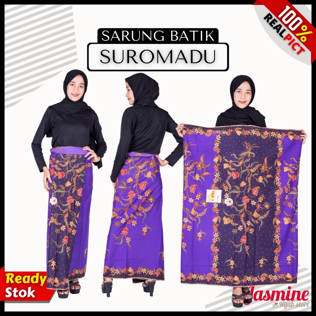 Sarung Batik Wanita Suromadu Bahan Katun Primisima Unggul Jaya