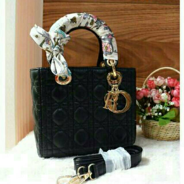 Dior lady mini - tas slempang - hand bag - tote bag - tas impor - tas popular